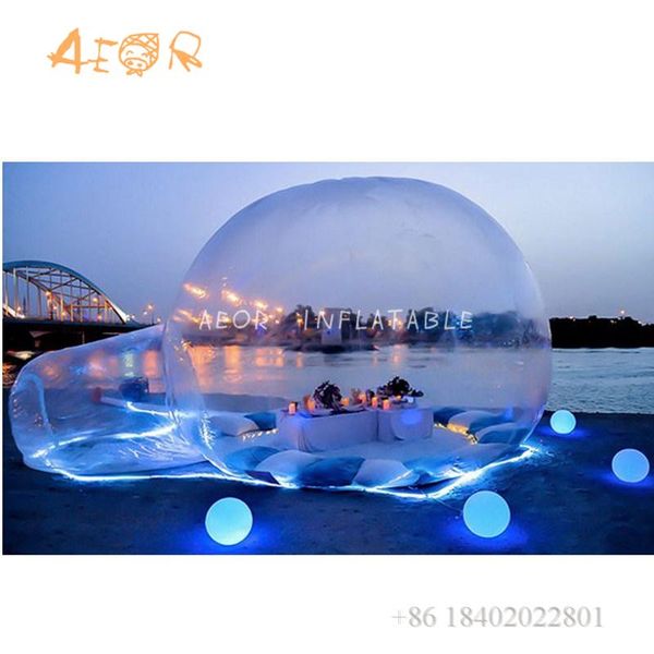 

inflatable transparent clear bubble tent for family camping / inflatable bubble tent house dome show room