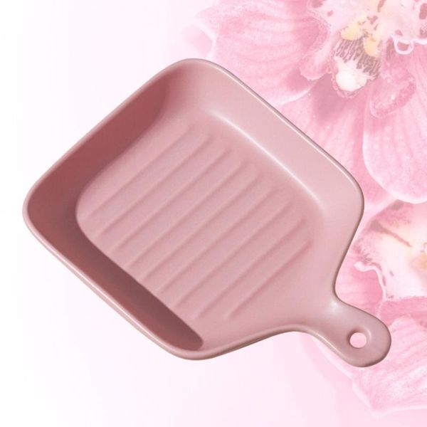 

tools & accessories ceramic baking pan tableware plate simple style household grill tray with handle for restaurant home d