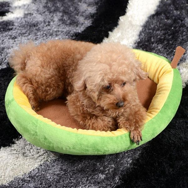 

kennels & pens creative avocado cat bed house soft plush pet dog sleeping mat animals puppy sofa cushion nest products 1