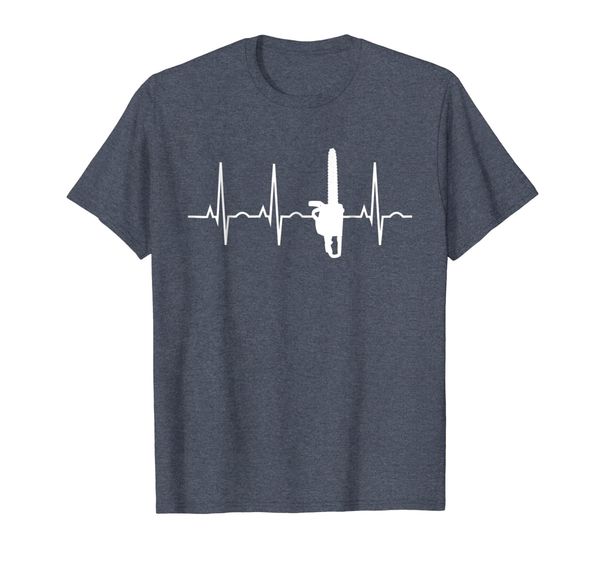 

lumberjack shirt - chainsaw heartbeat t-shirt for arborists, White;black