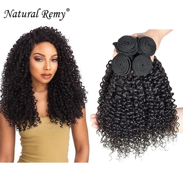

kinky curly 10a 100% pervain human hair natural color 8-30inch, Black