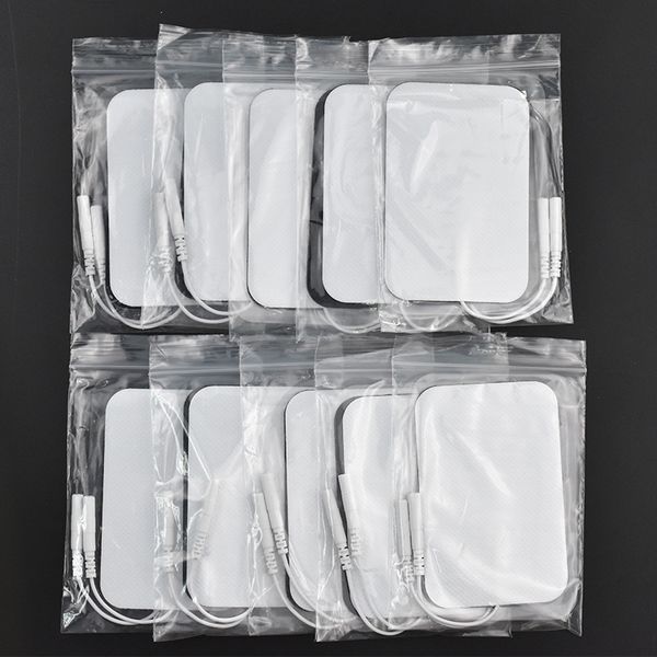 

20pcs/lot large size reusable electrode pads for pulse digital tens acupuncture therapy machine slimming electric body massager
