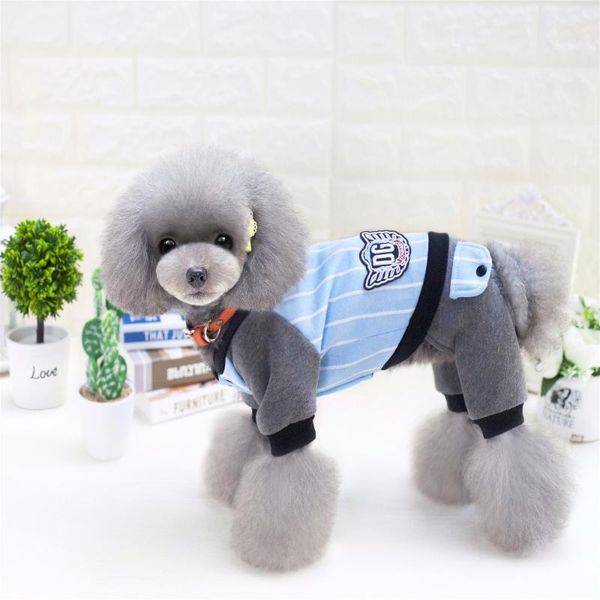 

dog apparel four legs dogbaby baseball uniform style pet dogs coat small puppy clothing size from s to xxl