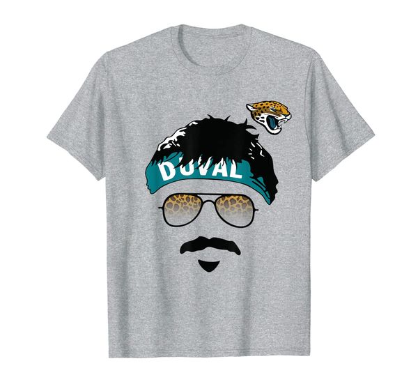 

jaguar print shades for uncle rico minshew in duuuval t-shirt, White;black