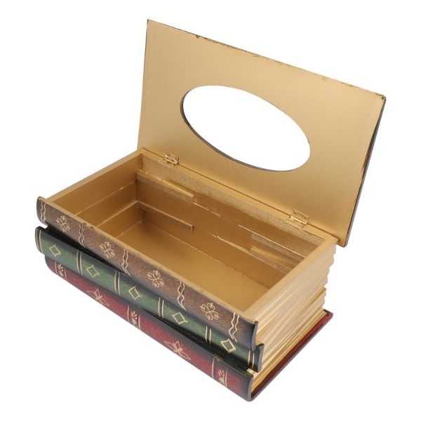 

tissue boxes & napkins novelty wooden box retro book design napkin holder for bathroom