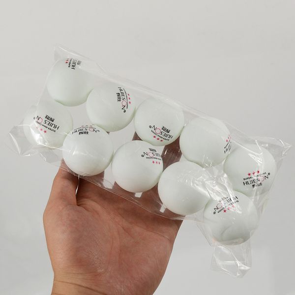 

huieson 10pcs/bag professional table tennis ball 40mm diameter 2.9g 3 star ping pong balls for competition training low pirce