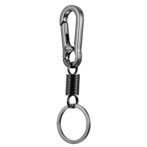 

keychains 1 pcs multifunction car key chain aluminum alloy carabiner keychain durableÂ and sturdy outdoor camping climbing ring, Silver