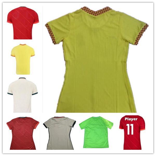 

2021 2022 soccer jerseys club football shirt ladys jersey child camisa de futebol gk goalkeeper men kids kit blank camiseta uniforms, Black;yellow