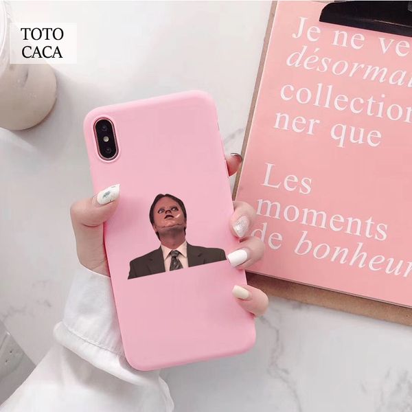 

dwight schrute false phone case for huawei p20 p30 p40 lite p20 p30 pro lite case soft phone cover