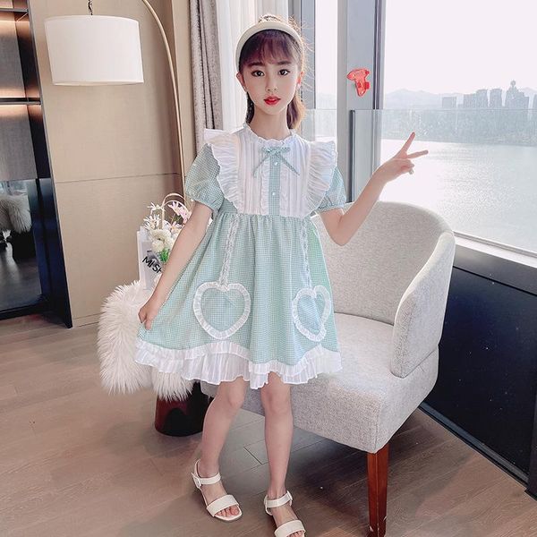 

girl's dresses girl dress kids babyÂ clothes 2021 classic spring summer toddler for formal party outfitsÂ sport teenagers uniform dresses, Red;yellow