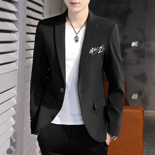 

business autumn thin suit male dress social wedding jacket solid men's blazer colours qwia, White;black