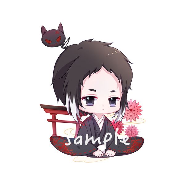 

anime bungo stray dogs keychain woman acrylic cute funny kids key rings dazai osamu nakajima atsushi cartoon key chain llaveros, Slivery;golden