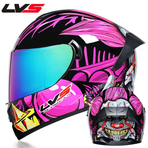 

approved full face motorcycle helmet dual lens fast release racing capacete moto helm casco casque cascos helmets