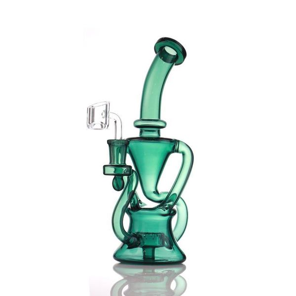 9-Zoll-Tornado-Shisha-Wasserbongs aus recyceltem Glas von Dab Rigs mit 14-mm-Gelenkkopf