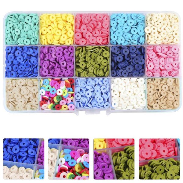 

nose clip 3600pcs diy children bead toys colorful clay beads bracelet for kids