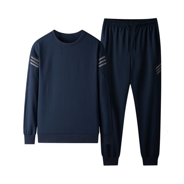 

2021 spring and summer new large size men's sports long sleeve sweater casual suit legged pants, Gray