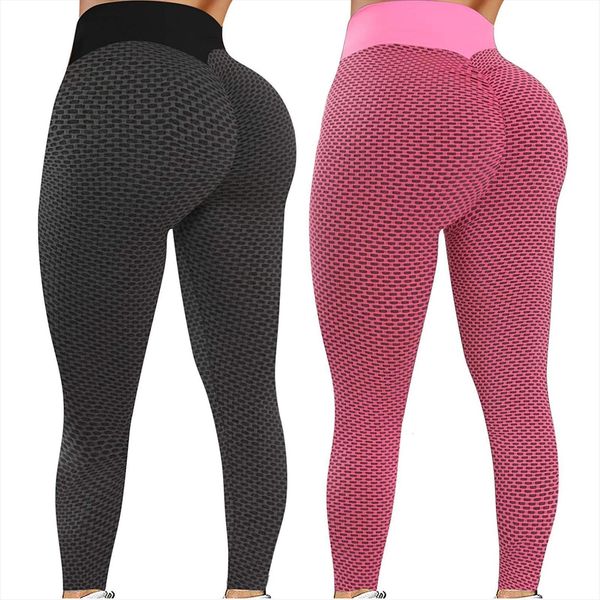 

2pc high waist dot womens legging fitness workout push up activewear feminina jeggings f35, Black