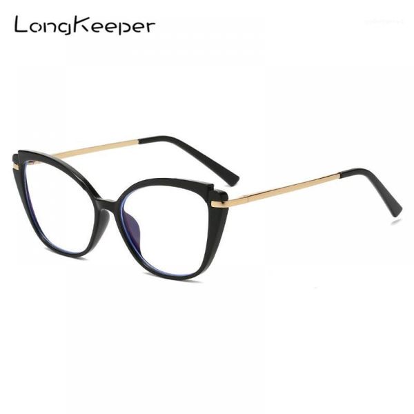 

sunglasses cat eye glasses frames women anti blue light computer eyewear men vintage black clear lens optical eyeglasses uv400 oculos gafas, White;black