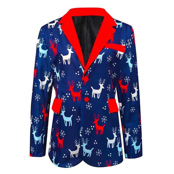 

men's suits & blazers 2021 fashion suit party coat casual slim fit blazer buttons 3d floral print painting jacket men dropshipp, White;black