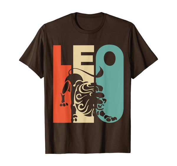 

vintage style leo zodiac t-shirt, White;black