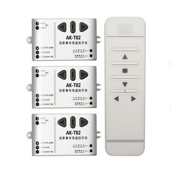 

smart home control tubular motor garage door / projection screen shutters ac 110v 220v 250v rf wireless remote switch digital