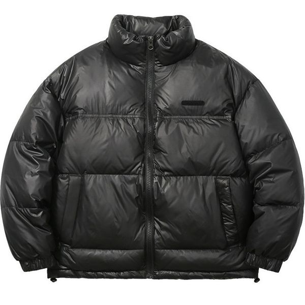 

forn3 2021 winter men's solid color simple multicolor leisure down et, Black