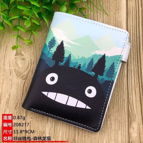 

tonari no totoro anime short wallet my neighbor coin purse, Red;black