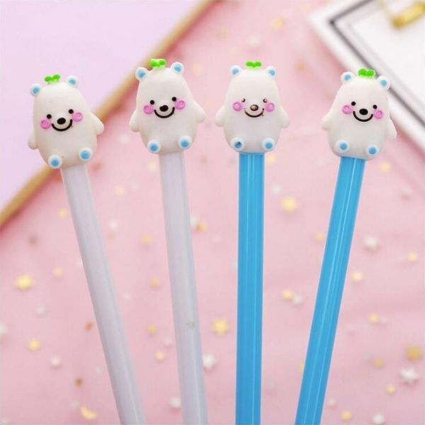 

gel pens smiling bear series pen black ink color school student stationery and office supplies 1pcs