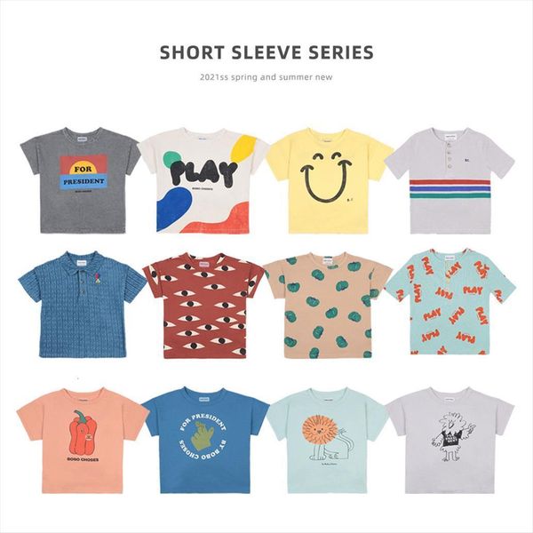 

arrival bobo short sleever boys t shirts girls clothes toddler pre 3.15, Blue