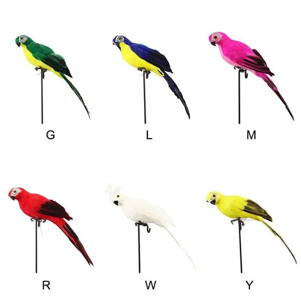 

garden decorations simulation parrot vivid wall hanging feather realistic pography props home furnishing articles decorative foam