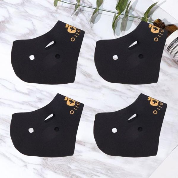

4pcs planter wraps breathable premium comfortable durable reusable heelpiece pads nylon covers for sports ankle support, Blue;black