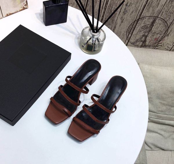 Sandálias sapatos de salto alto confortável luxo famoso design de marca de alta qualidade Genuine Leather Poker Star