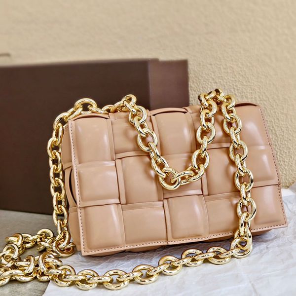 

italy designer padded cassette bag cowskin handbags real leather knitting women evening shoulder bags fashion clutch luxurys designers bags