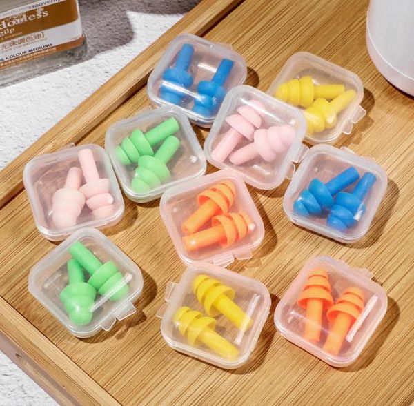 Outro banho de banheiro Suprimentos Silicone Earplugs Banheiro Nadadores Soft e Flexivel Ear Plugues para Duche Viajar Dormindo Reduzir Ruído Ear Plug SN3330