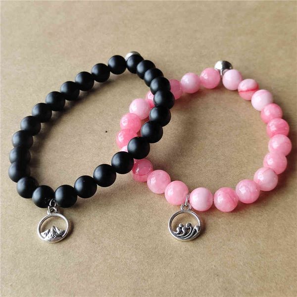 

70% off vow of eternal love beaded bracelet for lovers, Black