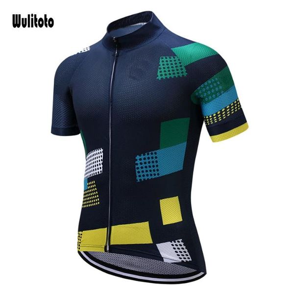 

racing jackets wulitoto summer highway cycling jersey short sleeve mountain for men, Black;red