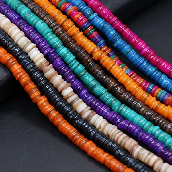 

other wholesale6pcs natural freshwater shells color shell disc bead makingdiy necklace bracelet jewelry gift mother-of-pearl shell36cm