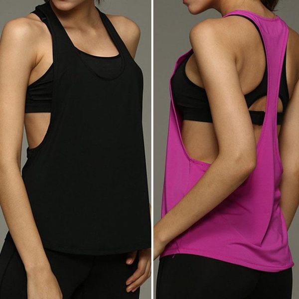 

yoga outfits summer women tank dry quick shirts singlet running training loose gym fitness sport sleeveless vest 2021, White;red
