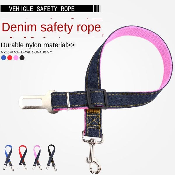 

dog collars & leashes pet car safety belt retractable nylon cowboy traction rope