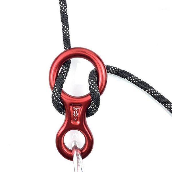 

outdoor aluminum alloy climbing 8 word loop 30kn lifting ring descender rope equipment rigging rappelling cords, slings and webbing1