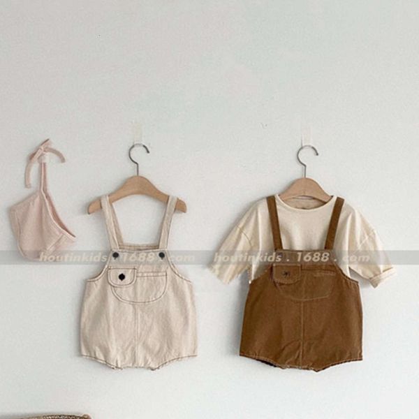 

2021 summer new baby children's carrying pants for boys and girls, Blue