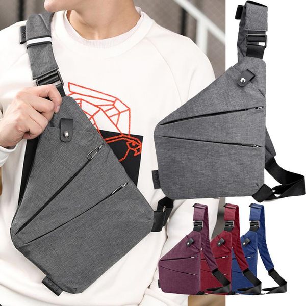 

waist bags crossbody bag fashion simple canvas chest messenger casual single anti theft shoulder bolsas feminina 2.11