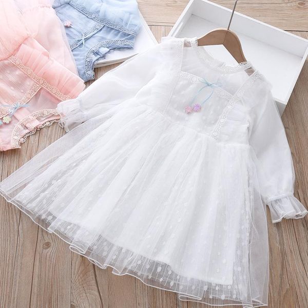 

2021 spring baby girl dress lace princess dress, Red;yellow