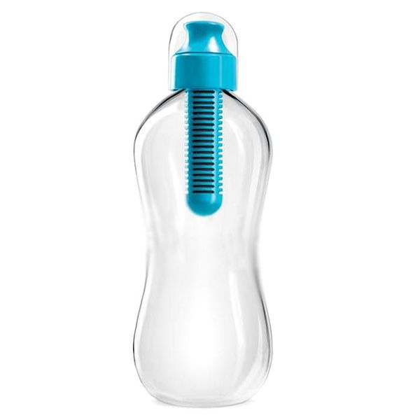 

water bottle 550ml outdoor bobble hydration filter filtered drinking, blue
