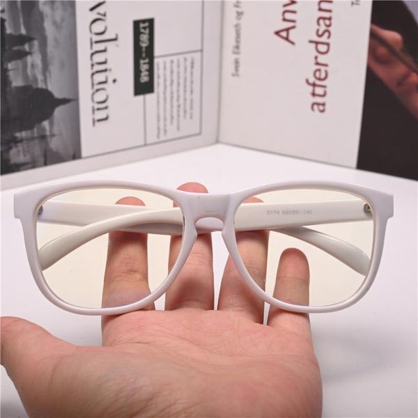 

sunglasses evove myopia glasses women male white pink -50 -75 -125 to -500 optical prescription spectacles eyeglasses frame female, White;black
