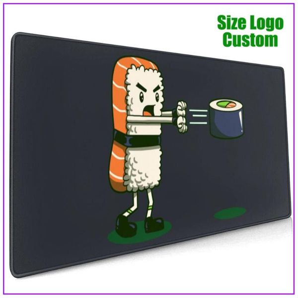 

mouse pads & wrist rests sushi fighter in an iconic retro video game pose pad with support gel personalized alfombrilla escritorio cute
