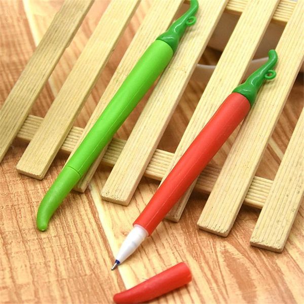

gel pens creative chili pen 0.38mm black cute office school supplies korean stationery caneta for girls kawaii writing gift