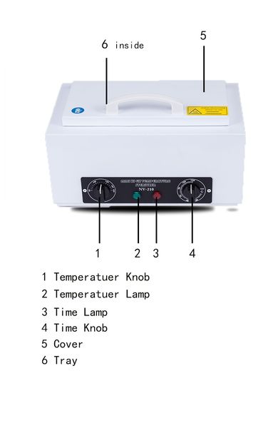 NV-210 STROZIONI DI STERILIZZATORE A DRY STRUMENTI ORIGINALI ATTREZIONI DI STERILIZZAZIONE