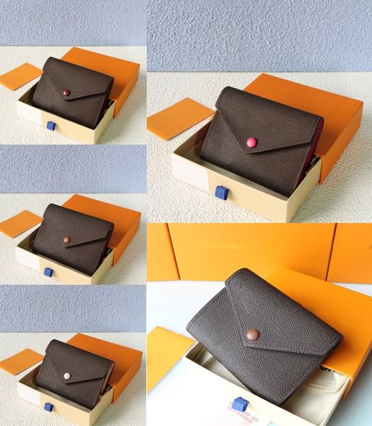 

wallets designer mens wallet pattern women and men pures high-end luxury card holder with box, Red;black