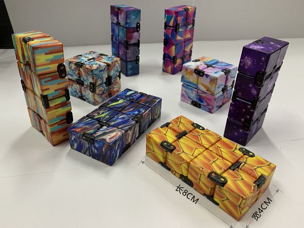 

children decompression toy infinity magic cube square puzzle relieve stress funny hand game four corner maze toys
